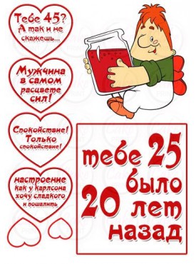 Сахарные картинки "Для Мужчины" №019