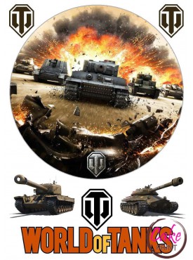 Съедобная картинка - Танки | "World of Tanks" №001